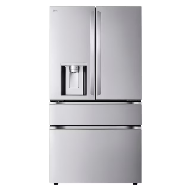 LG Standard-Depth 28.6-cu ft 4-Door Smart Compatible French Door Refrigerator with Dual Ice Maker with Water and Ice Dispenser (PrintProof Stainless Steel), LF29H8330S/01 *JR2509, Retail: $3,699.00, FINAL PRICE: $1,599.99 + TAX
