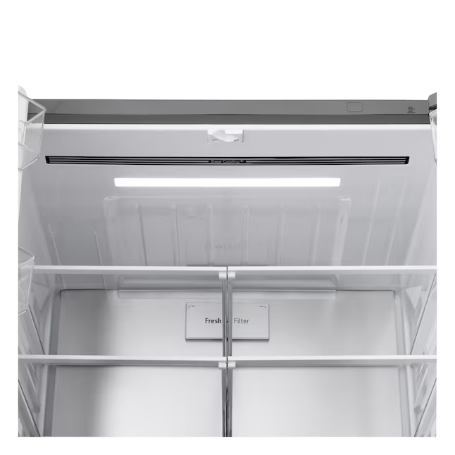 LG Standard-Depth 28.6-cu ft 4-Door Smart Compatible French Door Refrigerator with Dual Ice Maker with Water and Ice Dispenser (PrintProof Stainless Steel), LF29H8330S/01 *JR2509, Retail: $3,699.00, FINAL PRICE: $1,599.99 + TAX