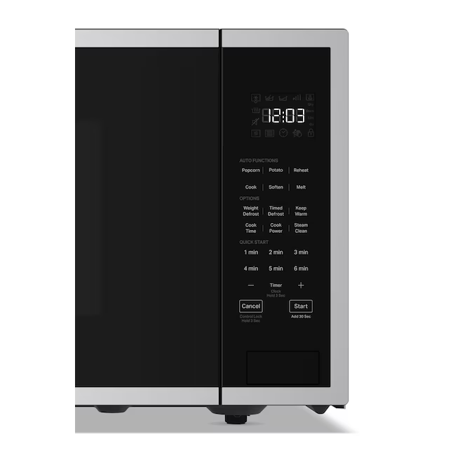 KitchenAid 2.2-cu ft Large 1200-Watt Sensor Cooking Controls Countertop Microwave (Stainless Steel)