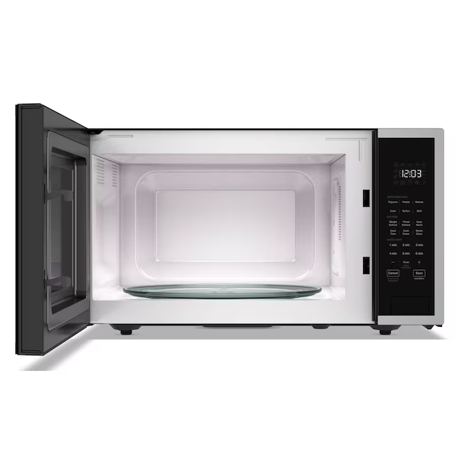 KitchenAid 2.2-cu ft Large 1200-Watt Sensor Cooking Controls Countertop Microwave (Stainless Steel)