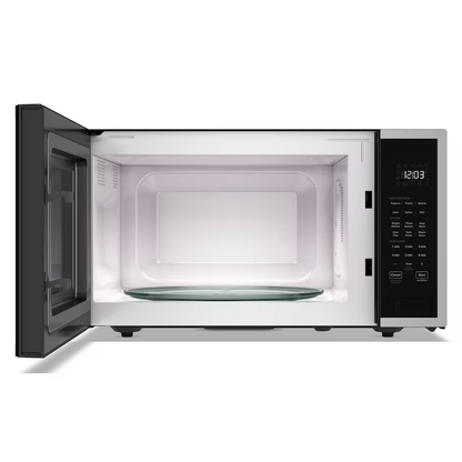 KitchenAid 2.2-cu ft Large 1200-Watt Sensor Cooking Controls Countertop Microwave (Stainless Steel)