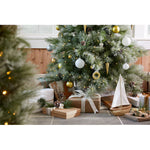 Holiday Living 7.5-ft Flocked Snowy Berkshire Pre-lit Artificial Christmas Tree with White LED Lights