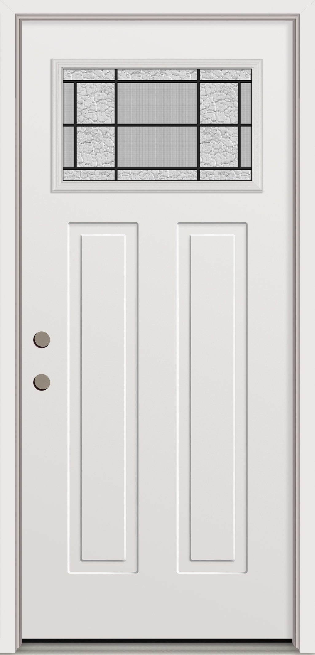 5517515  RELIABILT 36-in x 80-in x 4-9/16-in Steel Right-hand inswing Prehung Residential Insulating core Front Door