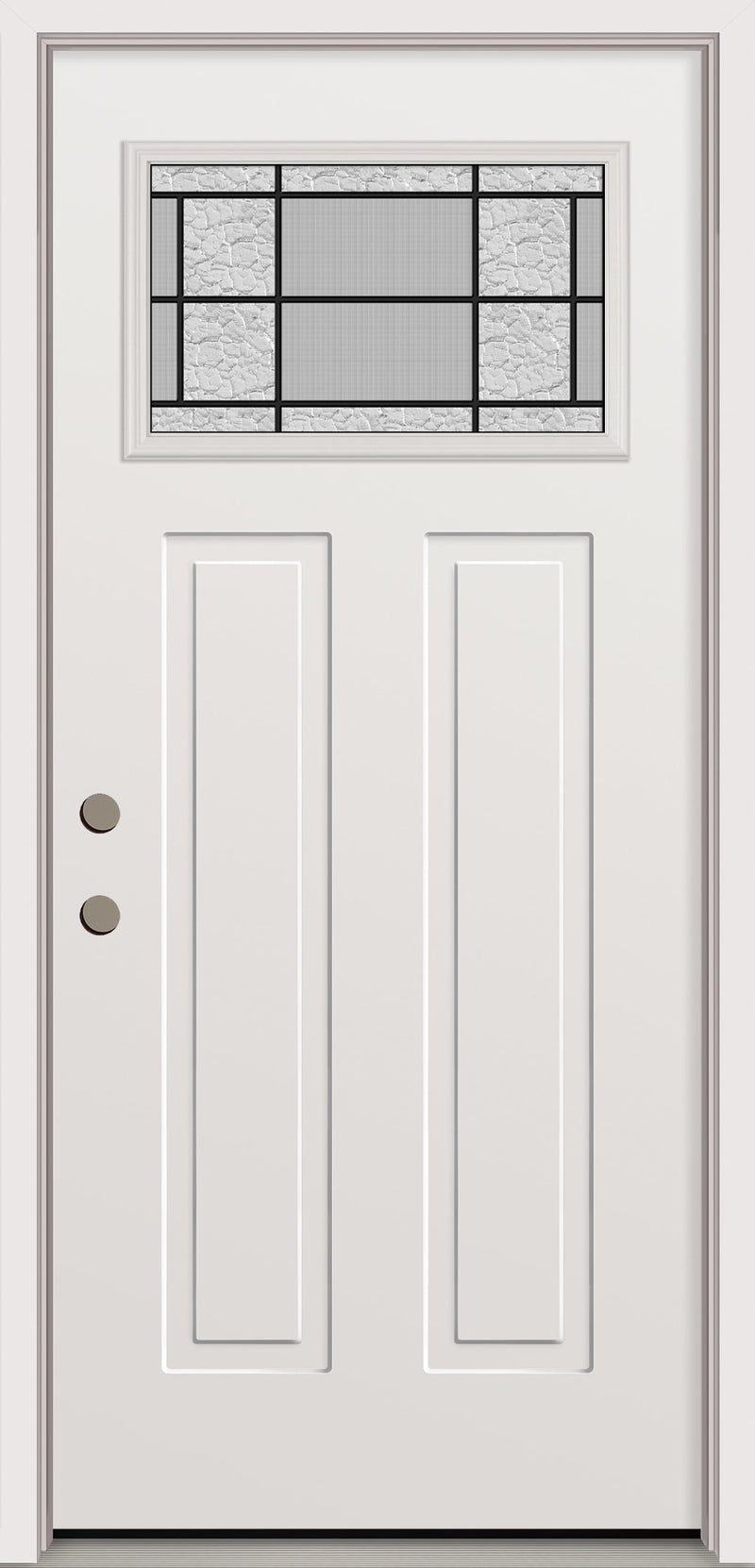 5517515  RELIABILT 36-in x 80-in x 4-9/16-in Steel Right-hand inswing Prehung Residential Insulating core Front Door
