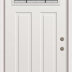 RELIABILT 36-in x 80-in x 4-9/16-in Steel Left-hand inswing Prehung Residential Insulating core Front