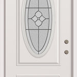 RELIABILT 36-in x 80-in x 4-9/16-in Steel Left-hand inswing Prehung Residential Insulating core Front Door