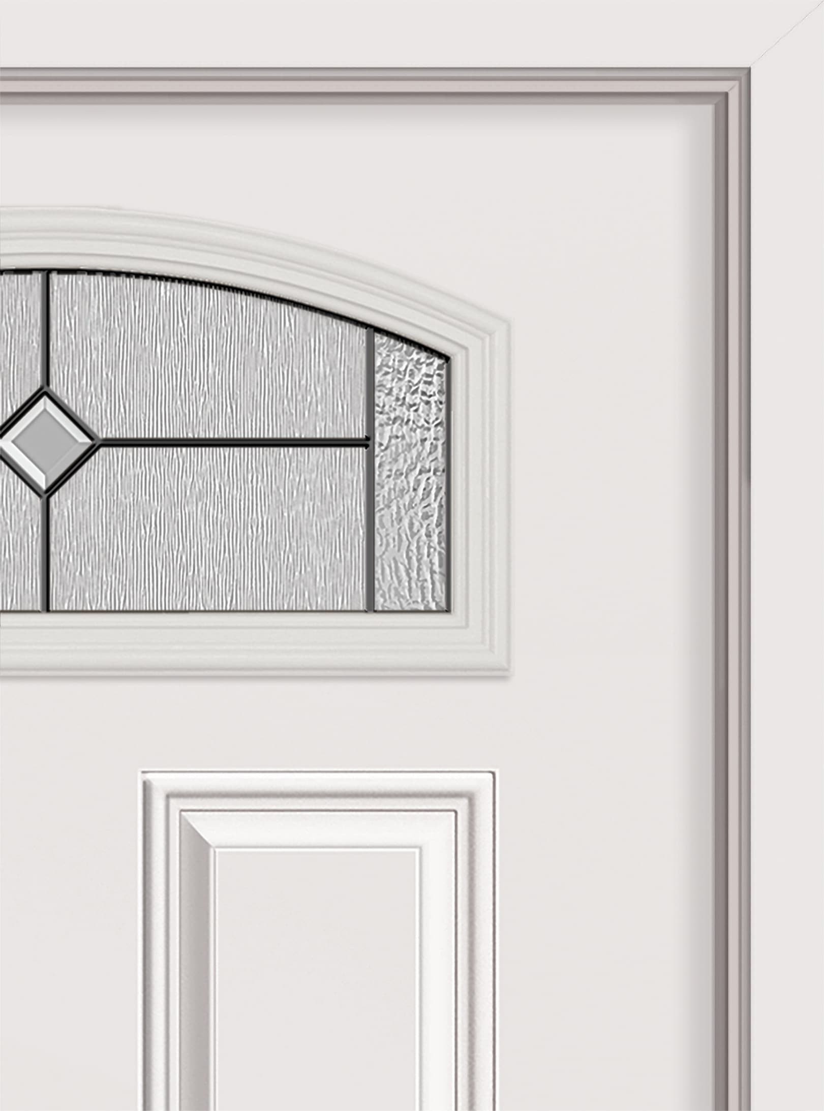 5517523  RELIABILT 36-in x 80-in x 4-9/16-in Steel Right-hand inswing Prehung Residential Insulating core Front