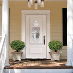 5517514 RELIABILT 36-in x 80-in x 4-9/16-in Steel Right-hand inswing Prehung Residential Insulating core Front Door
