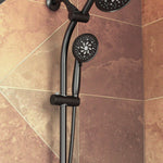 Alpine Reserve Matte Black 5.98-in Shower Faucet Bar System with 2-way Diverter