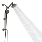 Alpine Reserve Matte Black 5.98-in Shower Faucet Bar System with 2-way Diverter