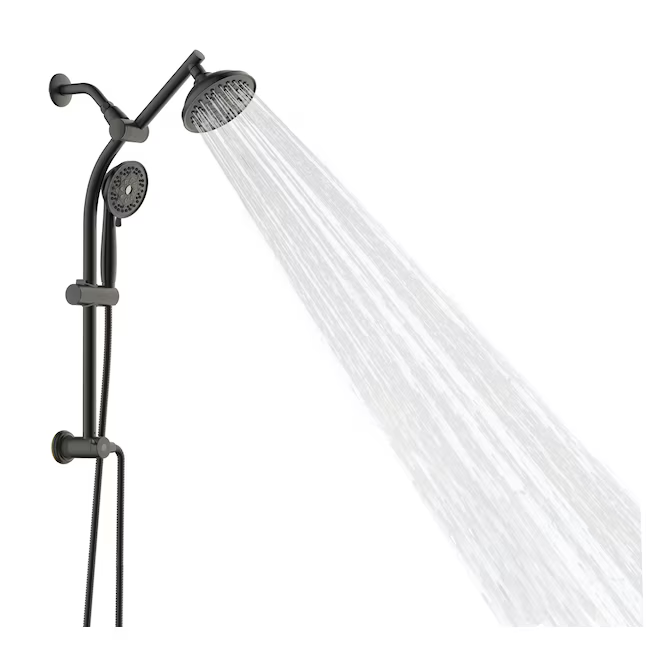 Alpine Reserve Matte Black 5.98-in Shower Faucet Bar System with 2-way Diverter, 58101-X607011 *JR2511, Retail: $199.98, FINAL PRICE: $119.99 + TAX