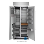 KitchenAid 20.8-cu ft Counter-Depth 36-in Side-by-Side Refrigerator Built-In + Water and Ice Dispenser (Stainless Steel), KBSD706MPS/00 *JR2510, Retail: $11,099.00, FINAL PRICE: $6,999.99 + TAX