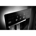 KitchenAid 20.8-cu ft Counter-Depth 36-in Side-by-Side Refrigerator Built-In + Water and Ice Dispenser (Stainless Steel), KBSD706MPS/00 *JR2510, Retail: $11,099.00, FINAL PRICE: $6,999.99 + TAX