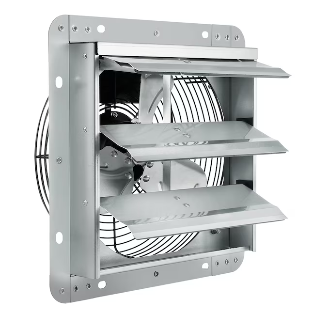 VEVOR Shutter Exhaust Fan 10 Outdoor Silver Wall Mounted Fan, AMX-FAG10 BYCSPQSDJAC10PBM8V1 *HD2509, Retail: $53.99, FINAL PRICE: $29.99 + TAX