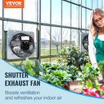 VEVOR Shutter Exhaust Fan 10 Outdoor Silver Wall Mounted Fan, AMX-FAG10 BYCSPQSDJAC10PBM8V1 *HD2509, Retail: $53.99, FINAL PRICE: $29.99 + TAX