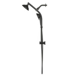 Alpine Reserve Matte Black 5.98-in Shower Faucet Bar System with 2-way Diverter