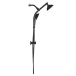 Alpine Reserve Matte Black 5.98-in Shower Faucet Bar System with 2-way Diverter
