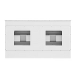 Greentouch Home Knowell 60-in White Oak Semi-Recessed Double Sink Bathroom Vanity with Engineered Carrara Marble Top, 1883VA-60-241-925-SR, [FB269], FINAL PRICE: $1299.99 + Tax