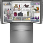 GE Profile Standard-Depth 28.7-cu ft 36-in Wide with Ice Maker ( Fingerprint-resistant Stainless Steel ) ENERGY STAR Certified