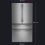 GE Profile Standard-Depth 28.7-cu ft 36-in Wide with Ice Maker ( Fingerprint-resistant Stainless Steel ) ENERGY STAR Certified