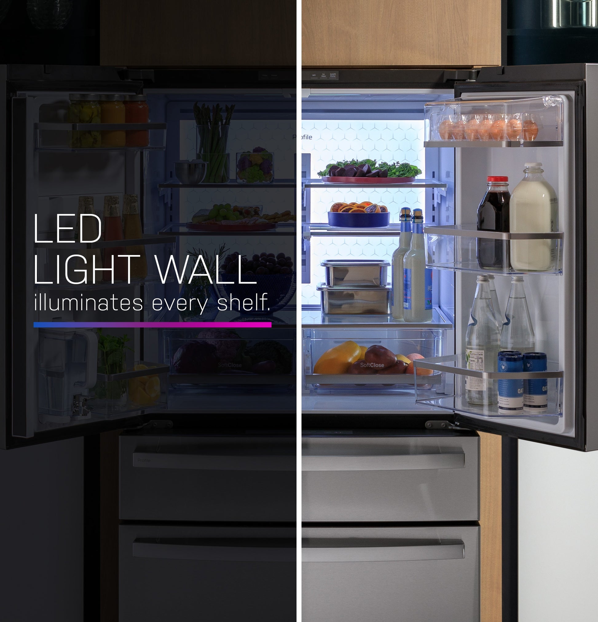 GE Profile Standard-Depth 28.7-cu ft 36-in Wide with Ice Maker ( Fingerprint-resistant Stainless Steel ) ENERGY STAR Certified
