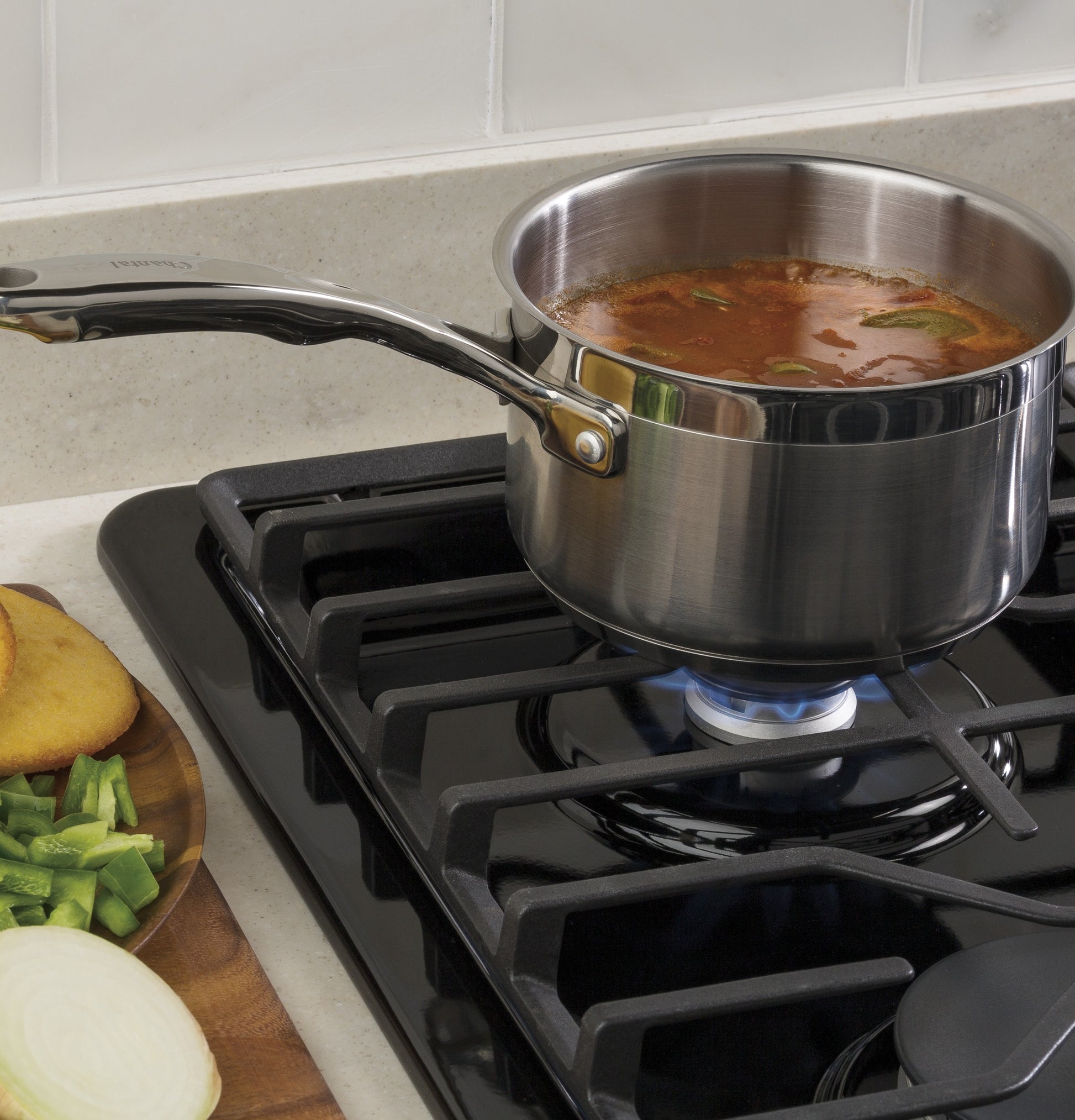 GE 30-in 4 burners Black Gas Cooktop