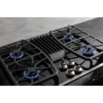 GE Profile 30-in 4 burners Stainless Steel Gas Cooktop with Downdraft Exhaust