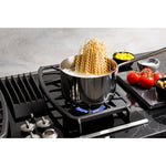 GE Profile 30-in 4 burners Stainless Steel Gas Cooktop with Downdraft Exhaust