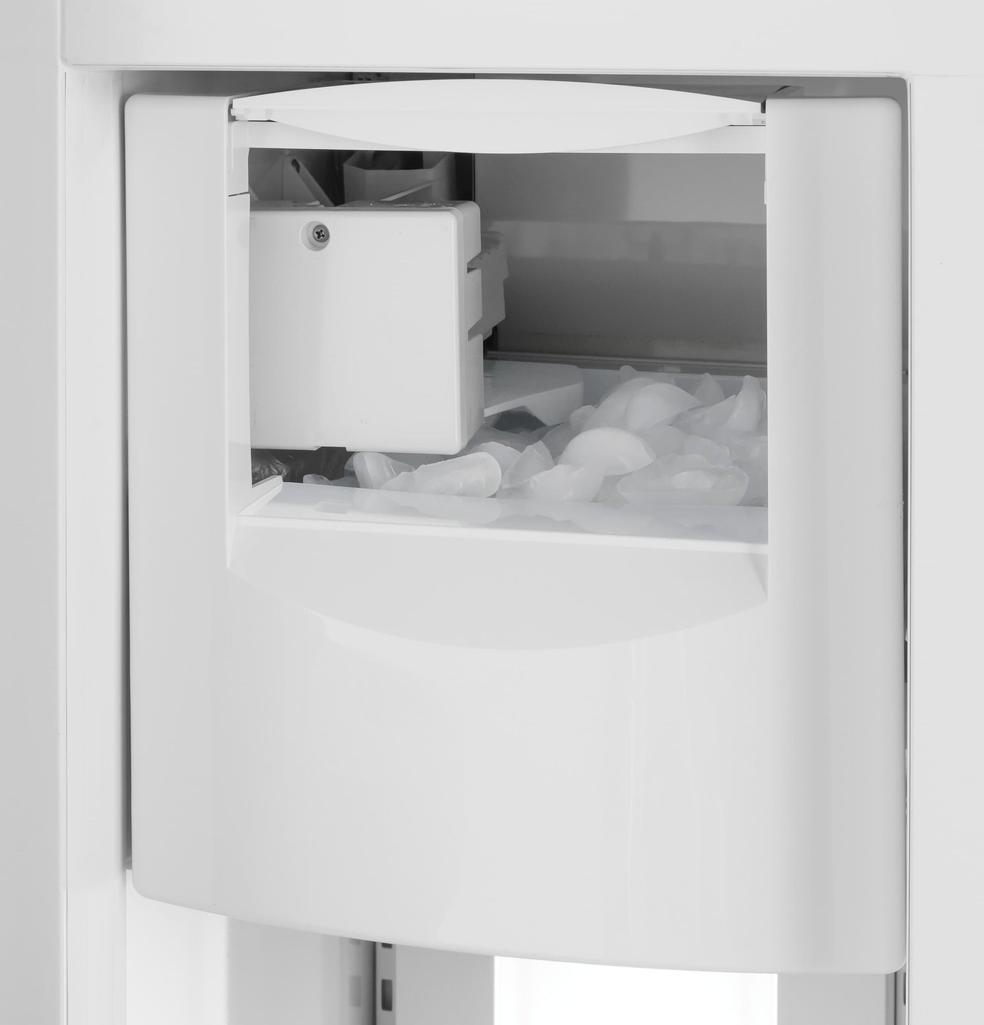 Cafe 24.5-cu ft Counter-Depth 42-in Wide Side-by-Side Refrigerator Built-In Smart Compatible with Ice Maker ,Water and Ice Dispenser ( Stainless Steel with Brushed Stainless Handles )