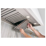 GE 36-in Ducted 610-CFM Stainless Steel Insert Under Cabinet Range Hood with Charcoal Filter, UVC9360SLSS, Retail: $989.00, Final Price: $549.99 + Tax