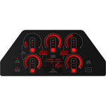 GE Profile 36-in 5 burners Black Smart Compatible Induction Cooktop with Bridge Element
