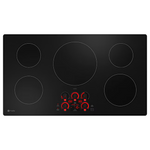 GE Profile 36-in 5 burners Black Smart Compatible Induction Cooktop