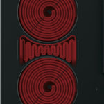 GE Profile 30-in 4 burners Smooth surface Black Electric Cooktop with Downdraft Exhaust with Bridge Element