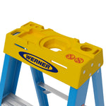 Werner FS100 4-ft ( 8-ft Reach Height ) Fiberglass Type 1 - 250 lbs. Load Capacity Step ladder