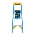 Werner FS100 4-ft ( 8-ft Reach Height ) Fiberglass Type 1 - 250 lbs. Load Capacity Step ladder