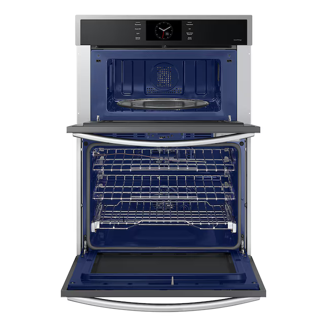 Samsung 30-in Self + Steam Cleaning Air Fry Smart Compatible Microwave Wall Oven Combo (Stainless Steel), NQ70CG600DSR/AA *JR2510, Retail: $4,299.00, FINAL PRICE: $2,099.99 + TAX