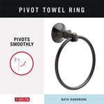 Delta Ashlyn Towel Ring in Venetian Bronze, 76446-RB, MRSP: $62.15, FINAL PRICE: $ + TAX