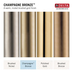 Delta Universal Showering H2Okinetic Single-Setting Hand Shower in Lumicoat Champagne Bronze, 59421-CZ-PR-PK, MRSP: $264.15, FINAL PRICE: $ + TAX