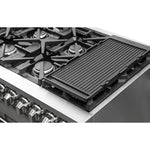 FORNO Massimo 48-in 8 burners 4.32-cu ft / 2.26-cu ft Air Fry Convection Oven Freestanding Double Oven Gas Range