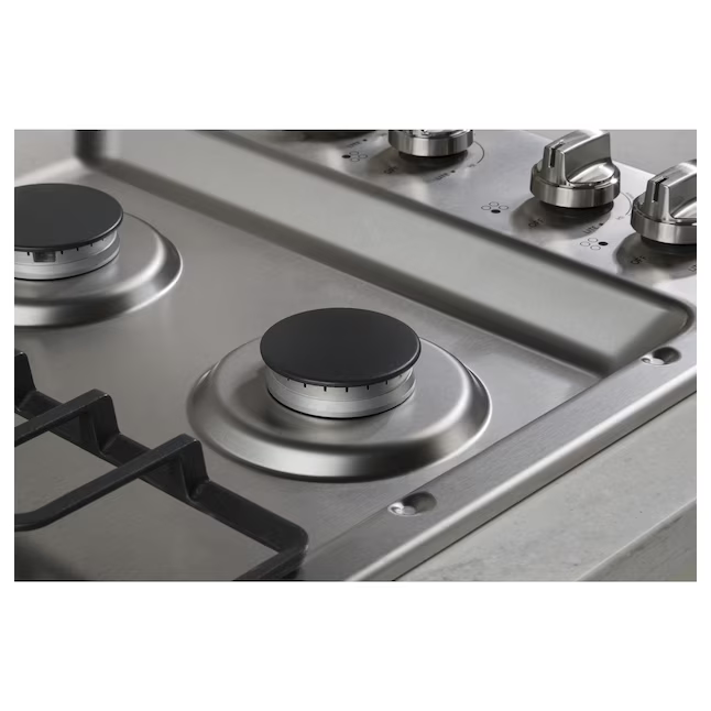 GE 30-in 4 burners Stainless Steel Gas Cooktop, JGP3030SLSS *HD2509, Retail: $1,149.00, FINAL PRICE: $479.99 + TAX