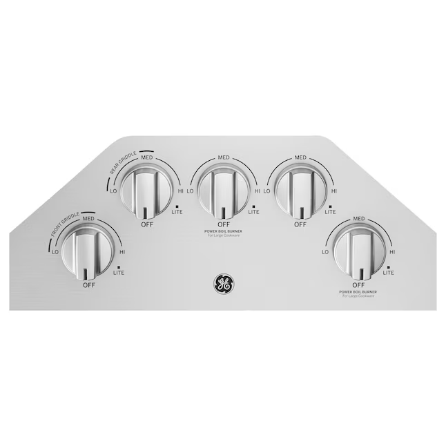 GE 36-in 5 burners Stainless Steel Gas Cooktop, JGP5036SLSS *JR2508, Retail: $1,699.00, FINAL PRICE: $699.99 + TAX