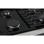 GE 30-in 4 burners Black Gas Cooktop