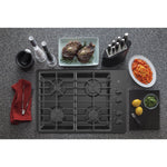 GE 30-in 4 burners Black Gas Cooktop