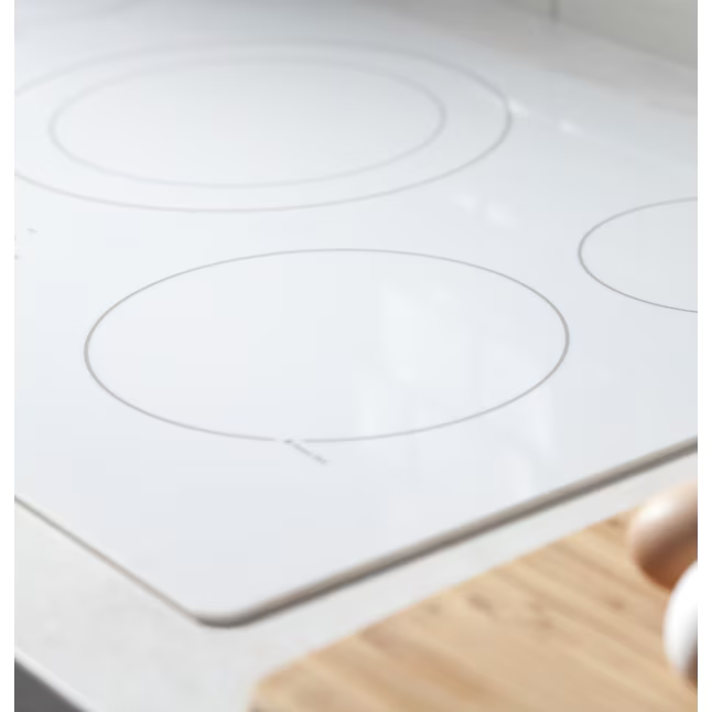 GE 36-in 5 burners Smooth Surface (Radiant) White Electric Cooktop, JP3036TLWW *JR2508, Retail: $1,399.00, FINAL PRICE: $799.99 + TAX