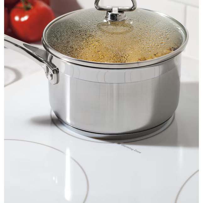 GE 36-in 5 burners Smooth Surface (Radiant) White Electric Cooktop, JP3036TLWW *JR2508, Retail: $1,399.00, FINAL PRICE: $799.99 + TAX