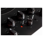 GE 30-in 5 burners Smooth Surface Black Electric Cooktop