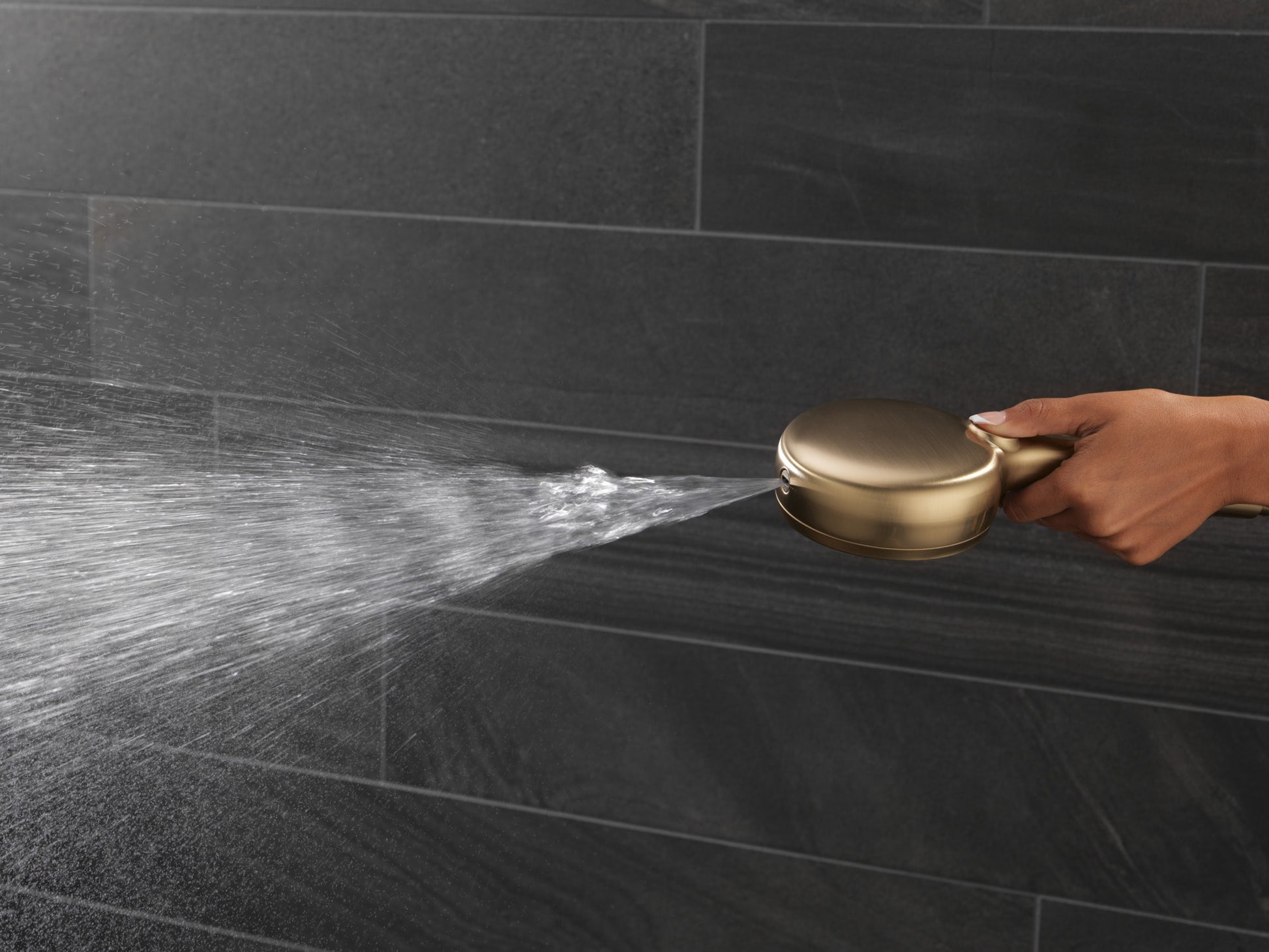 Delta 7-Setting Wall Mount Hand Shower with Cleaning Spray in Lumicoat Champagne Bronze, 55884-CZ-PR, MRSP: $456, FINAL PRICE: $ + TAX