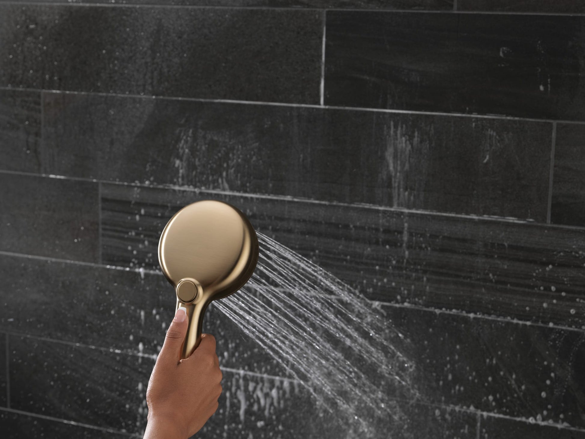 Delta 7-Setting Wall Mount Hand Shower with Cleaning Spray in Lumicoat Champagne Bronze, 55884-CZ-PR, MRSP: $456, FINAL PRICE: $ + TAX