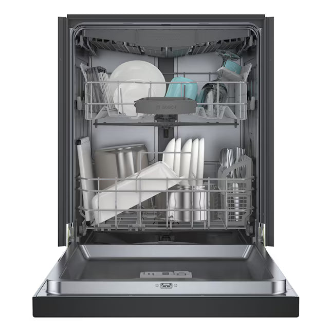 Bosch 300 Series 24-in Front Control Built-in Dishwasher With Third Rack (Black) 46-dBA, SHE53C86N  *HD2507, Retail: $949.00, FINAL PRICE: $649.99 + TAX