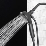 Alpine Reserve Galway 6 -Spray Matte Black 5-in Round Handheld Shower Head 1.8 GPM